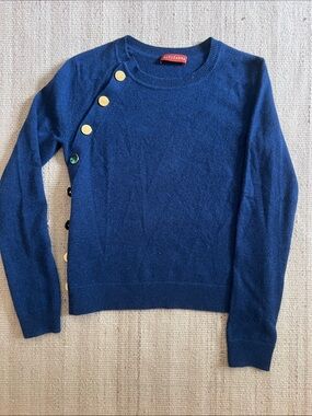 Altuzarra Minamoto cashmere Crewneck Sweater with Signature Button Trim
